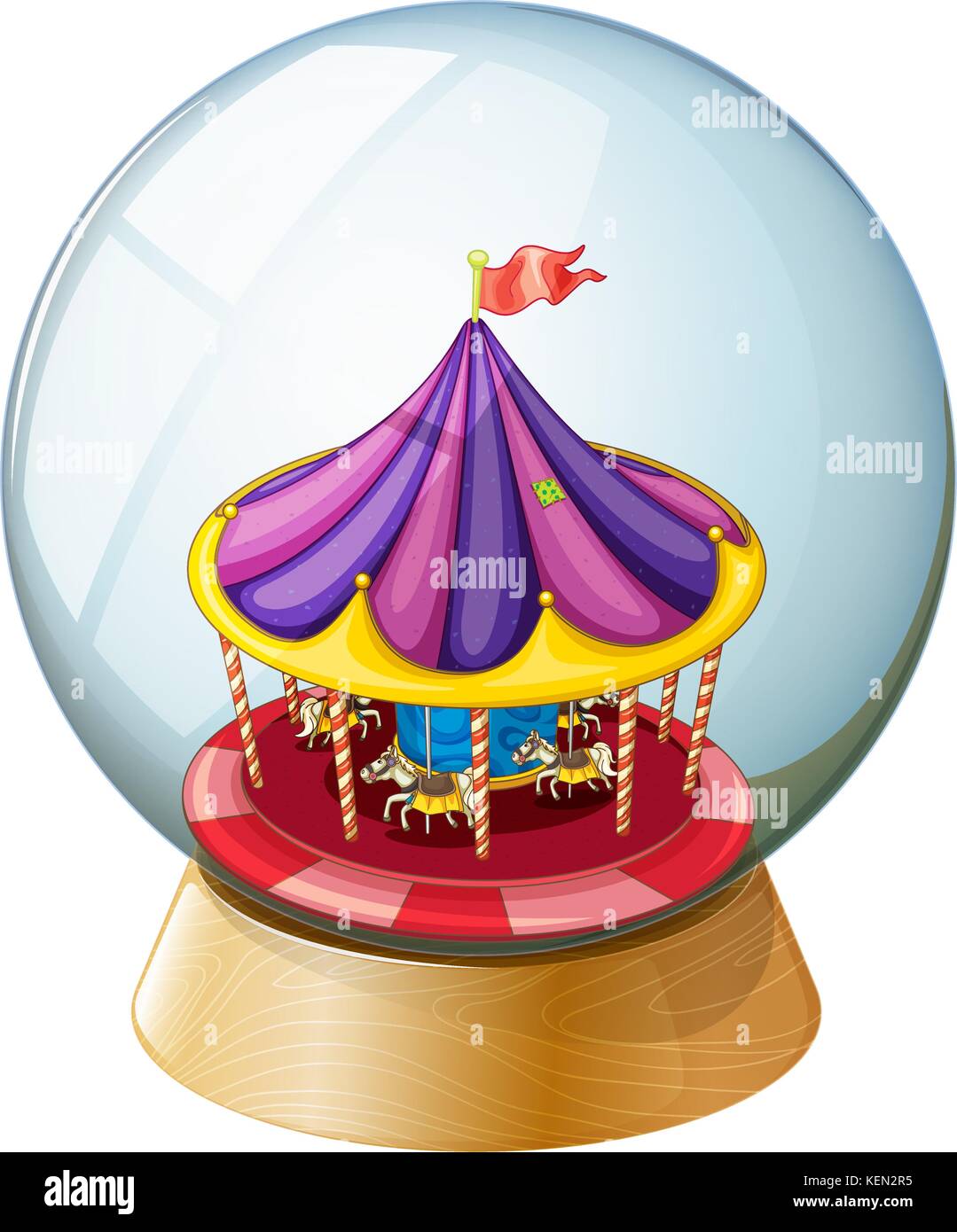 Kiddie carnival ride Stock Vector Images - Alamy