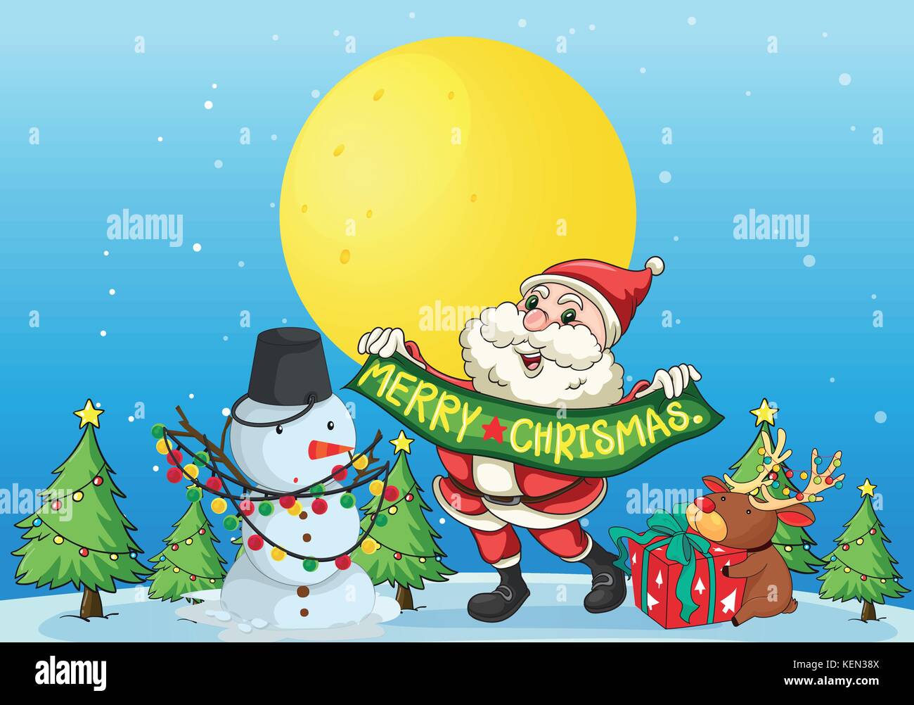 illustration of a christmas card Stock Vector Image & Art - Alamy