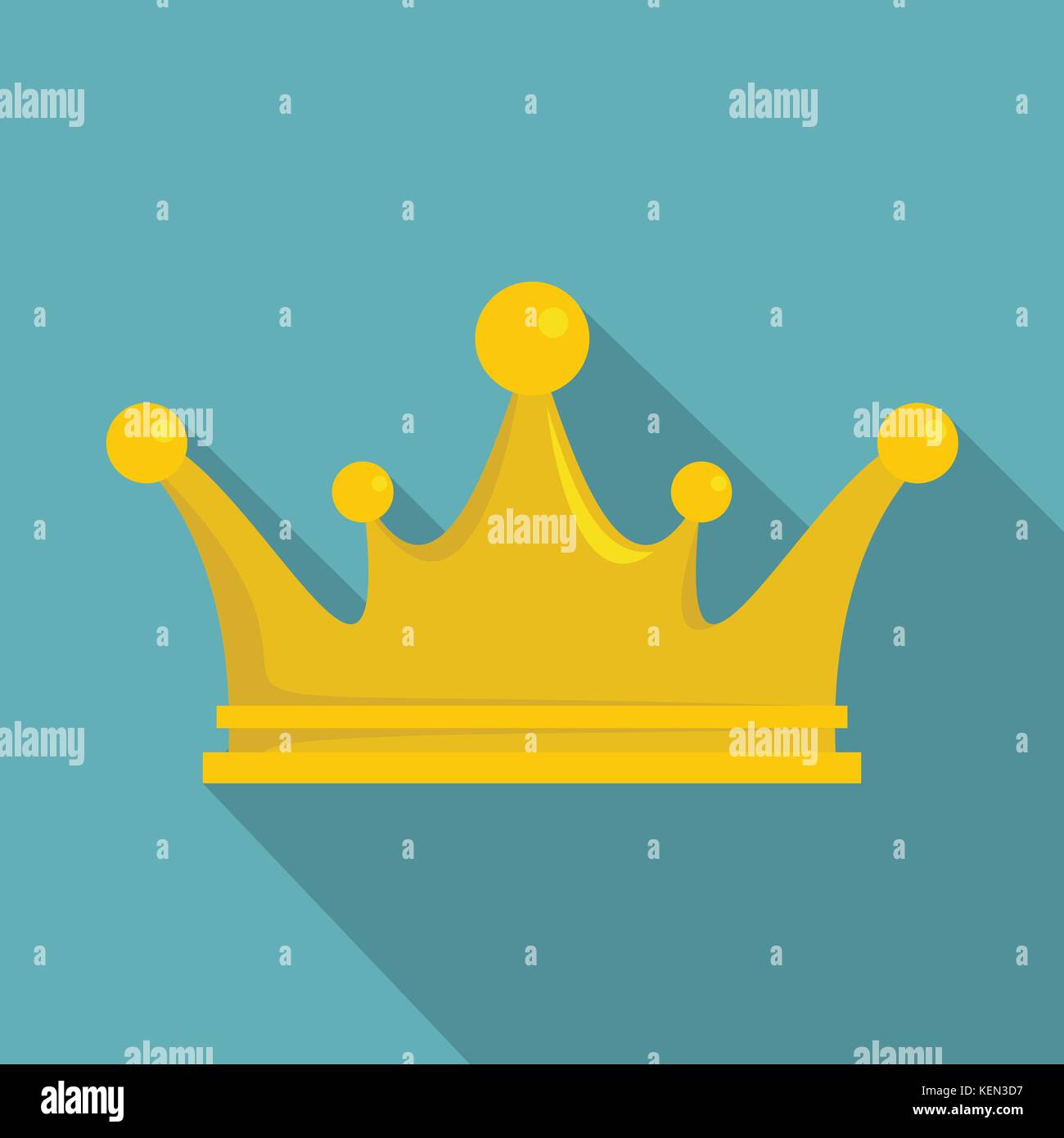 Crown icon, flat style Stock Vector Image & Art - Alamy