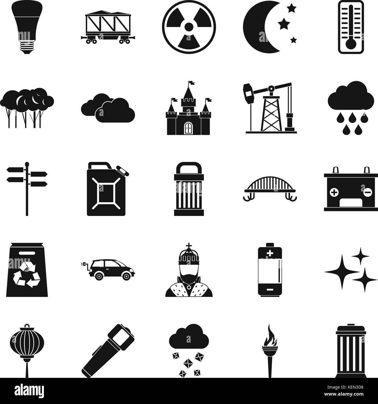 Street lights icons set, simple style Stock Vector Image & Art - Alamy