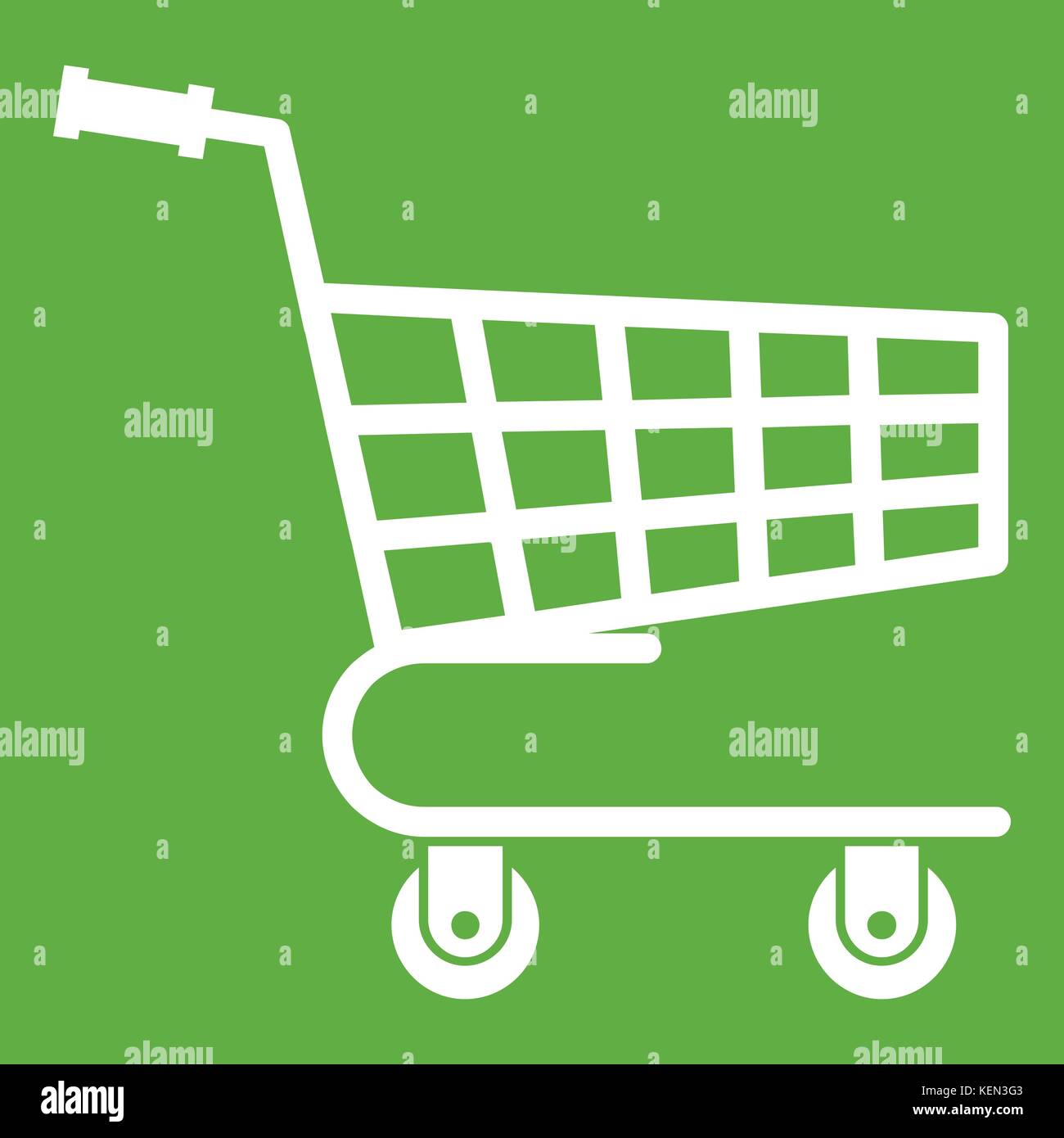 Shopping cart icon green Stock Vector Image & Art - Alamy