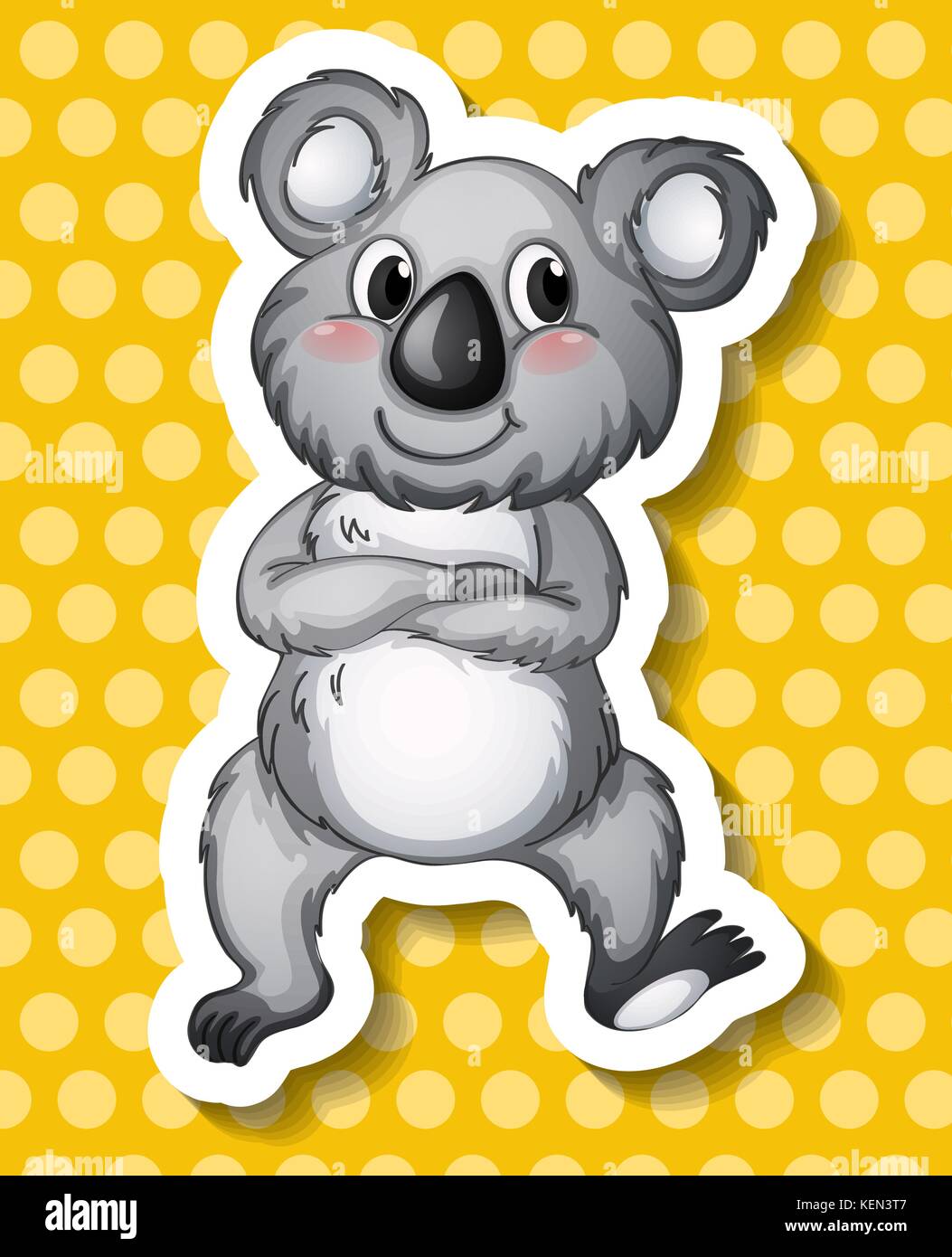 Illustration of a single koala bear Stock Vector Image & Art Alamy