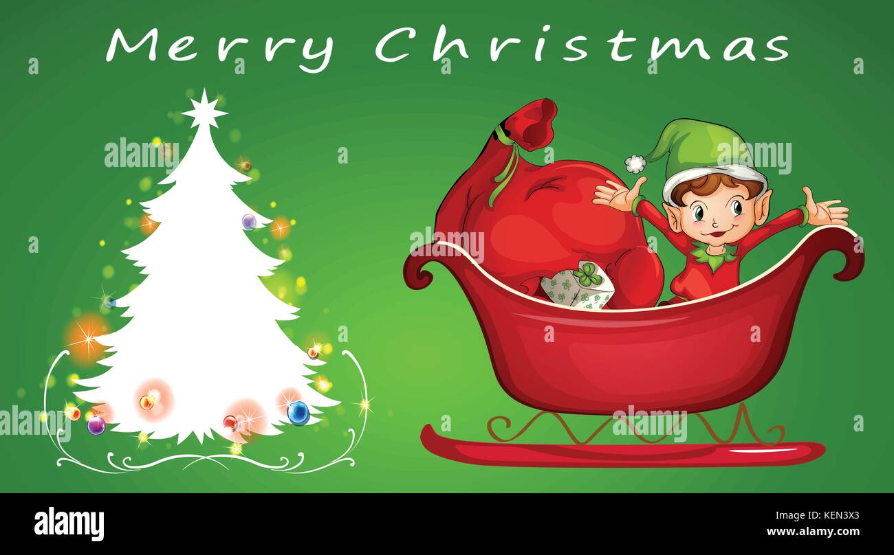 Illustration of a christmas card template Stock Vector Image & Art Alamy