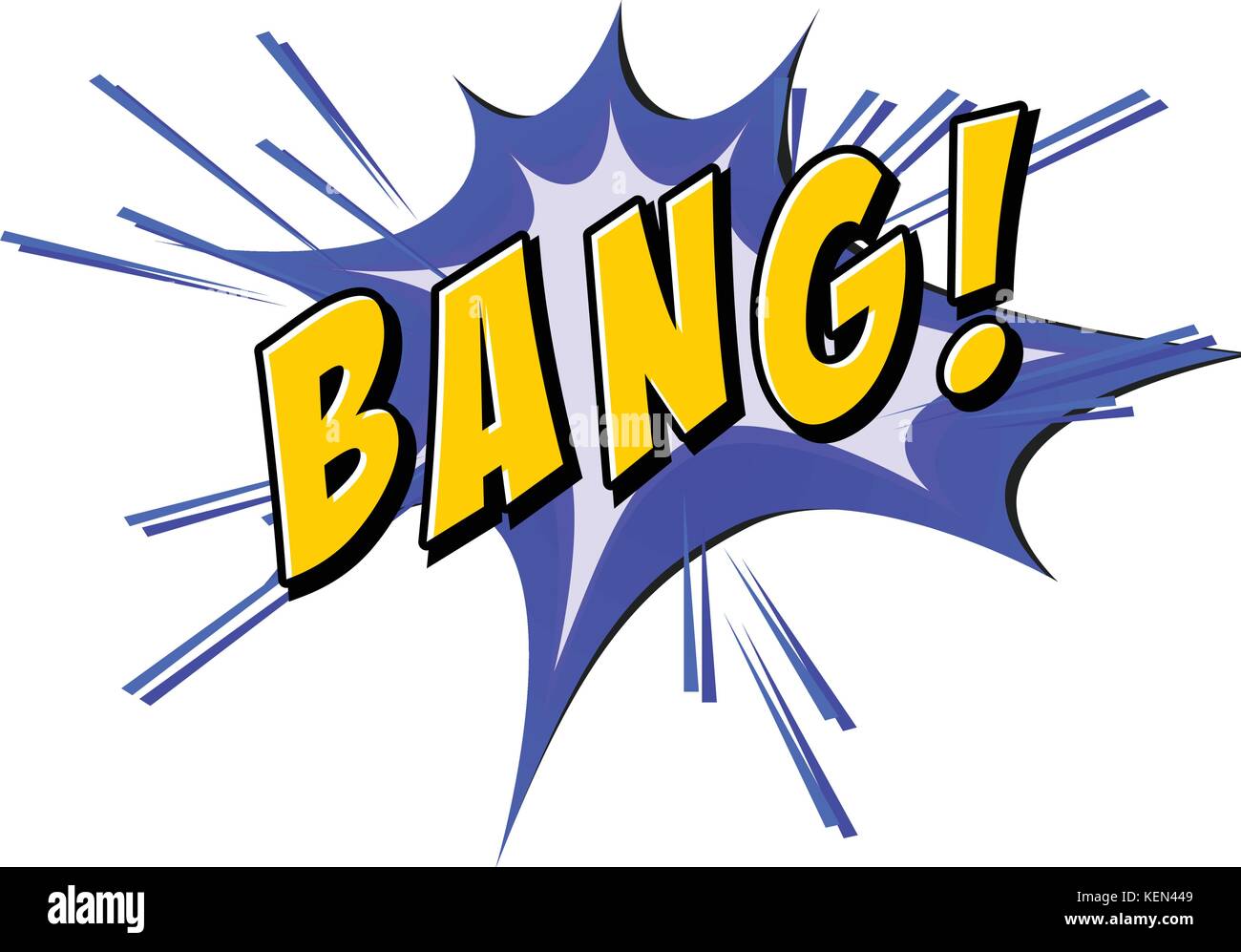 Bang on blue and yellow Stock Vector Image & Art Alamy