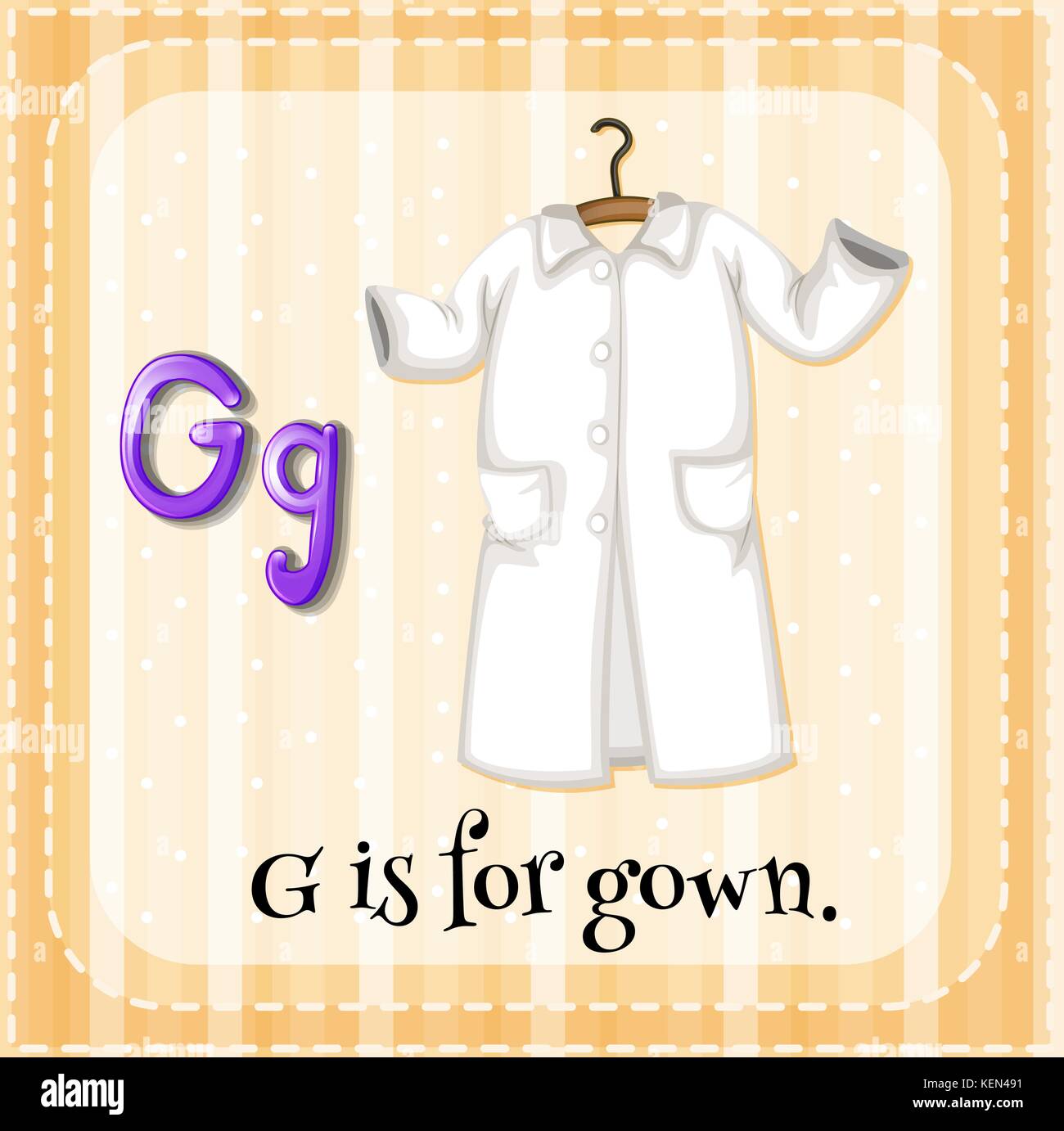 A letter G which stands for gown Stock Vector Image & Art Alamy