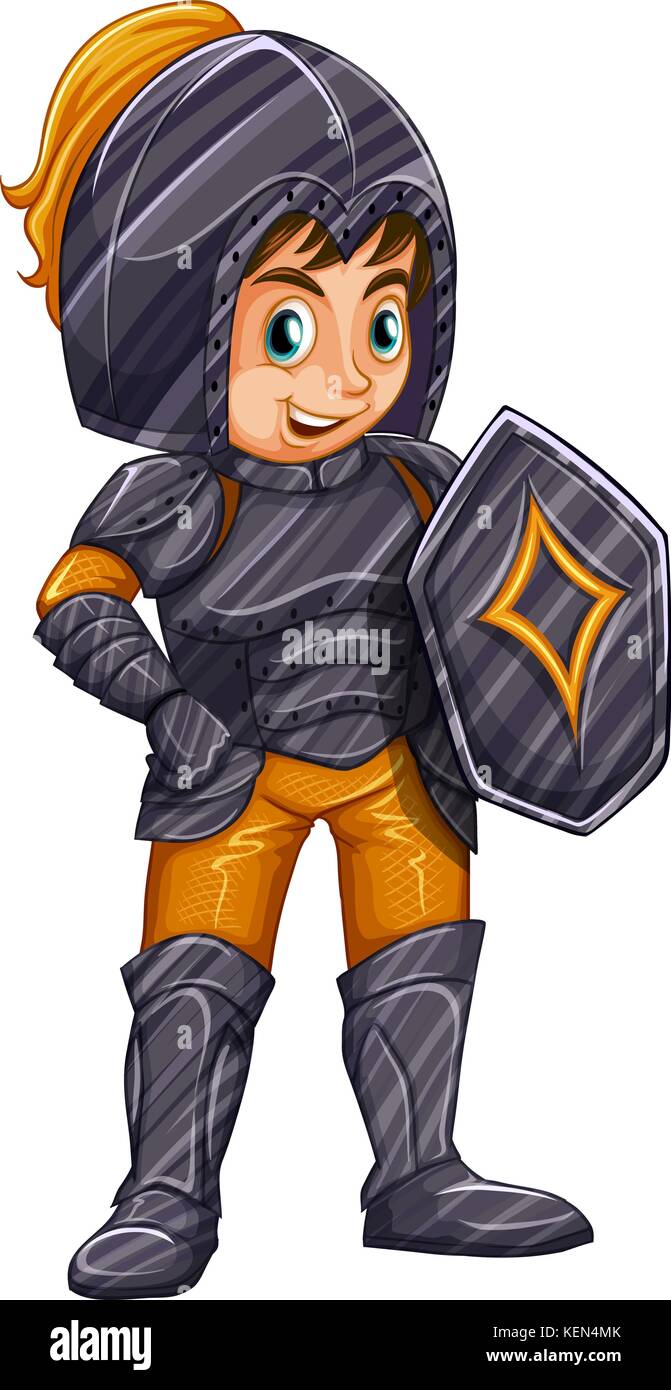 Illustration of a male knight Stock Vector Image & Art - Alamy