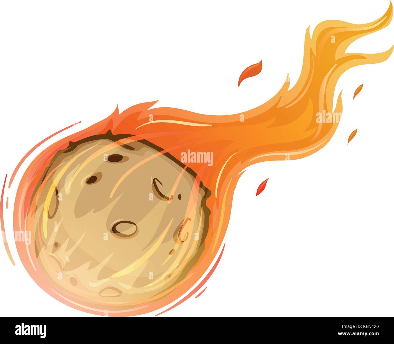 Illustration of a falling comet Stock Vector Image & Art Alamy