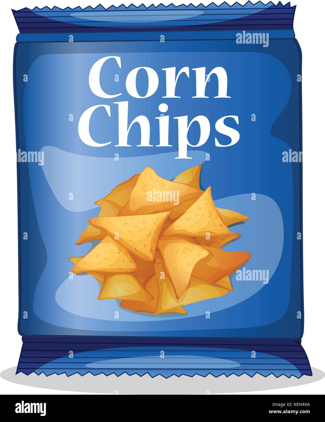 Illustration of a bag of corn chips Stock Vector Image & Art Alamy