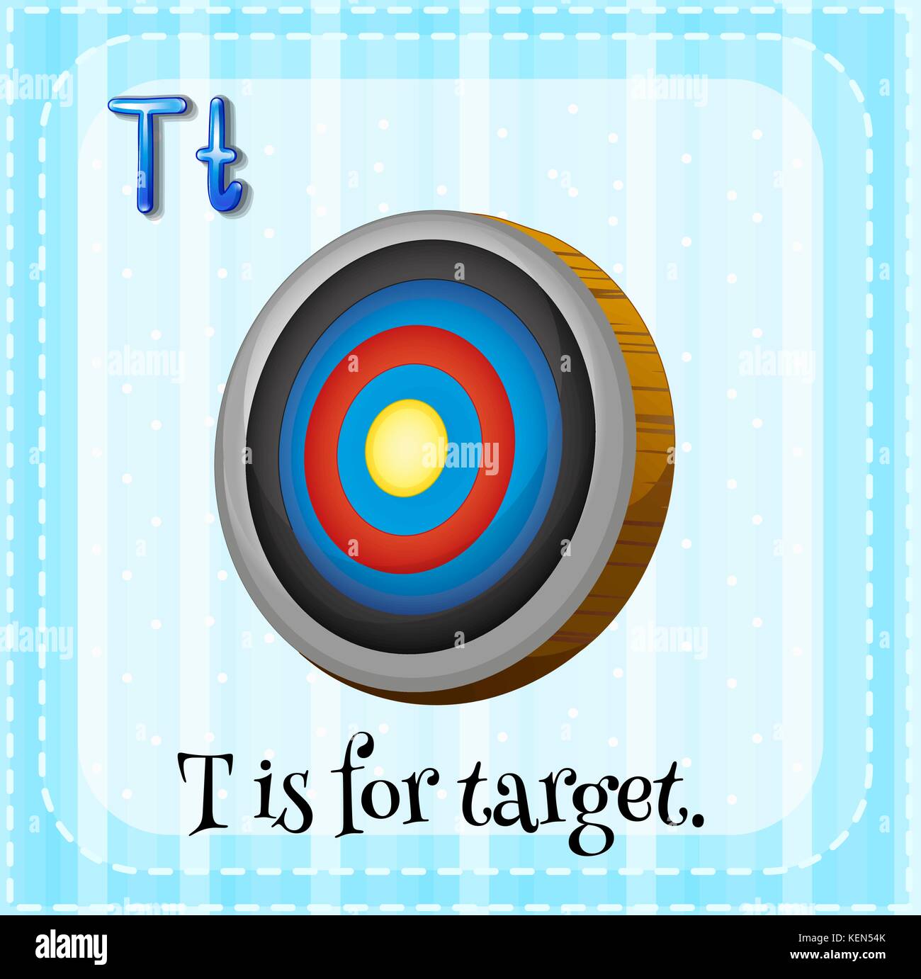Illustration of an alphabet T is for target Stock Vector Image & Art