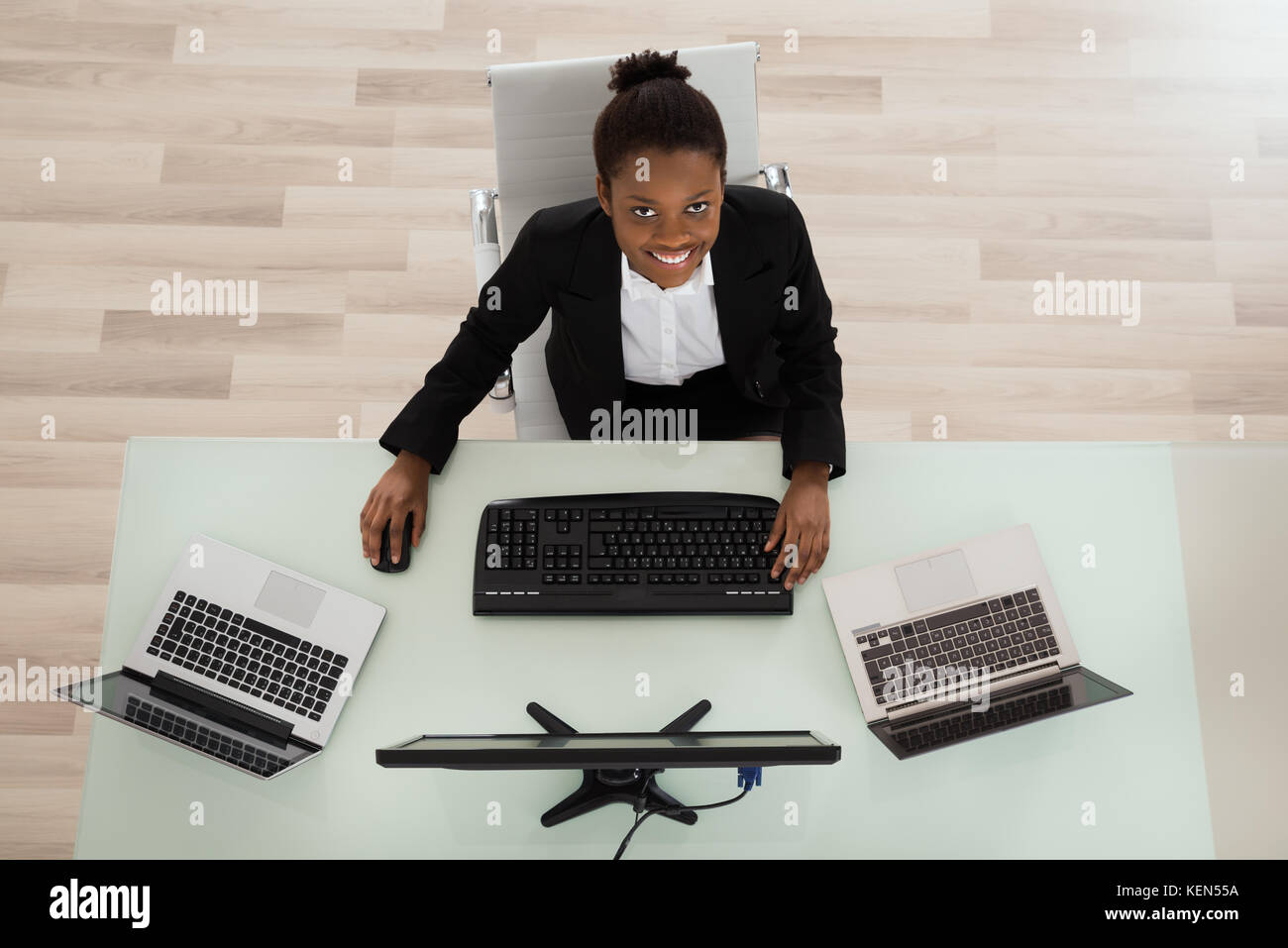 Happy african american businesswoman in hi-res stock photography and ...