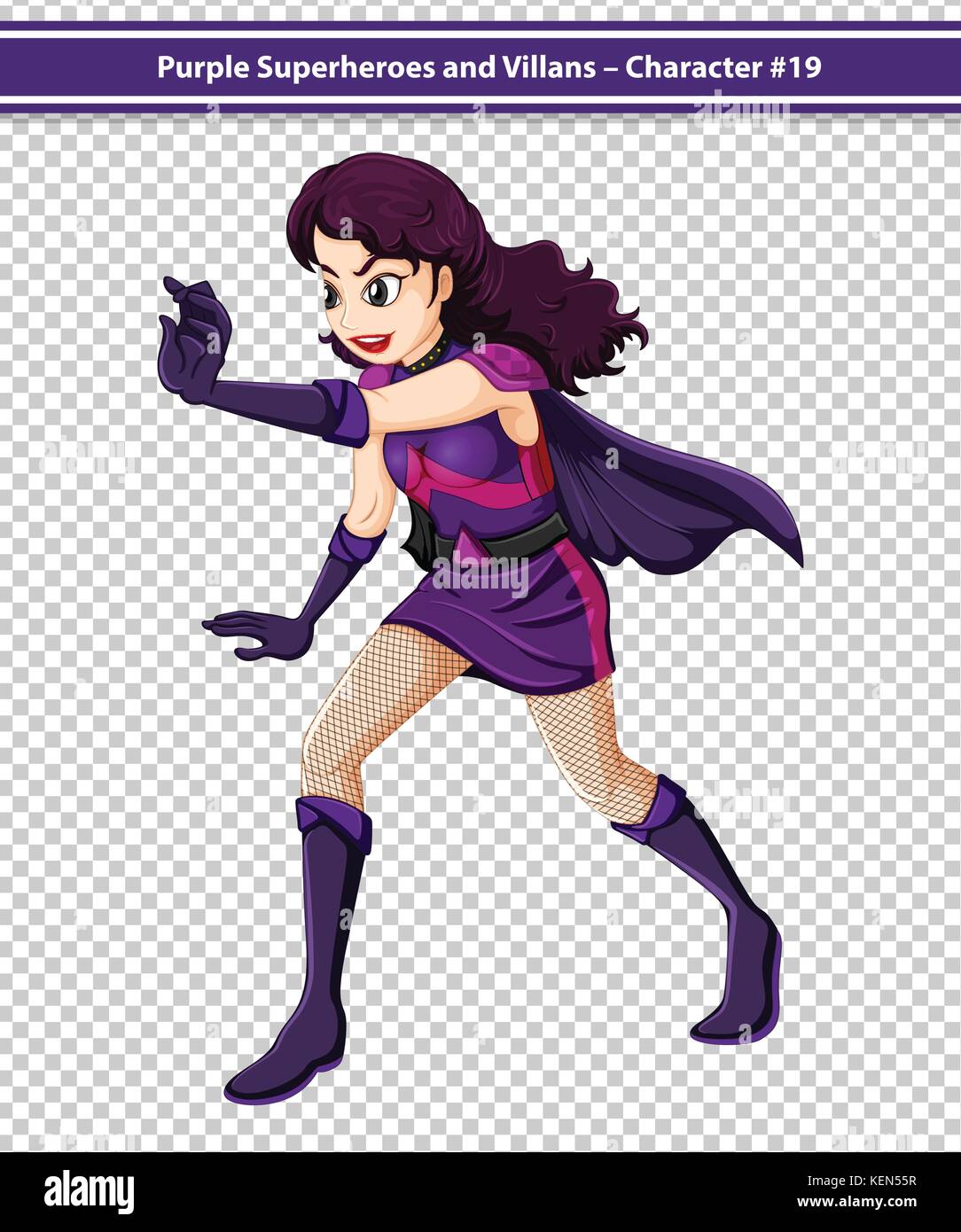 Illustration of a female superhero Stock Vector Image & Art - Alamy
