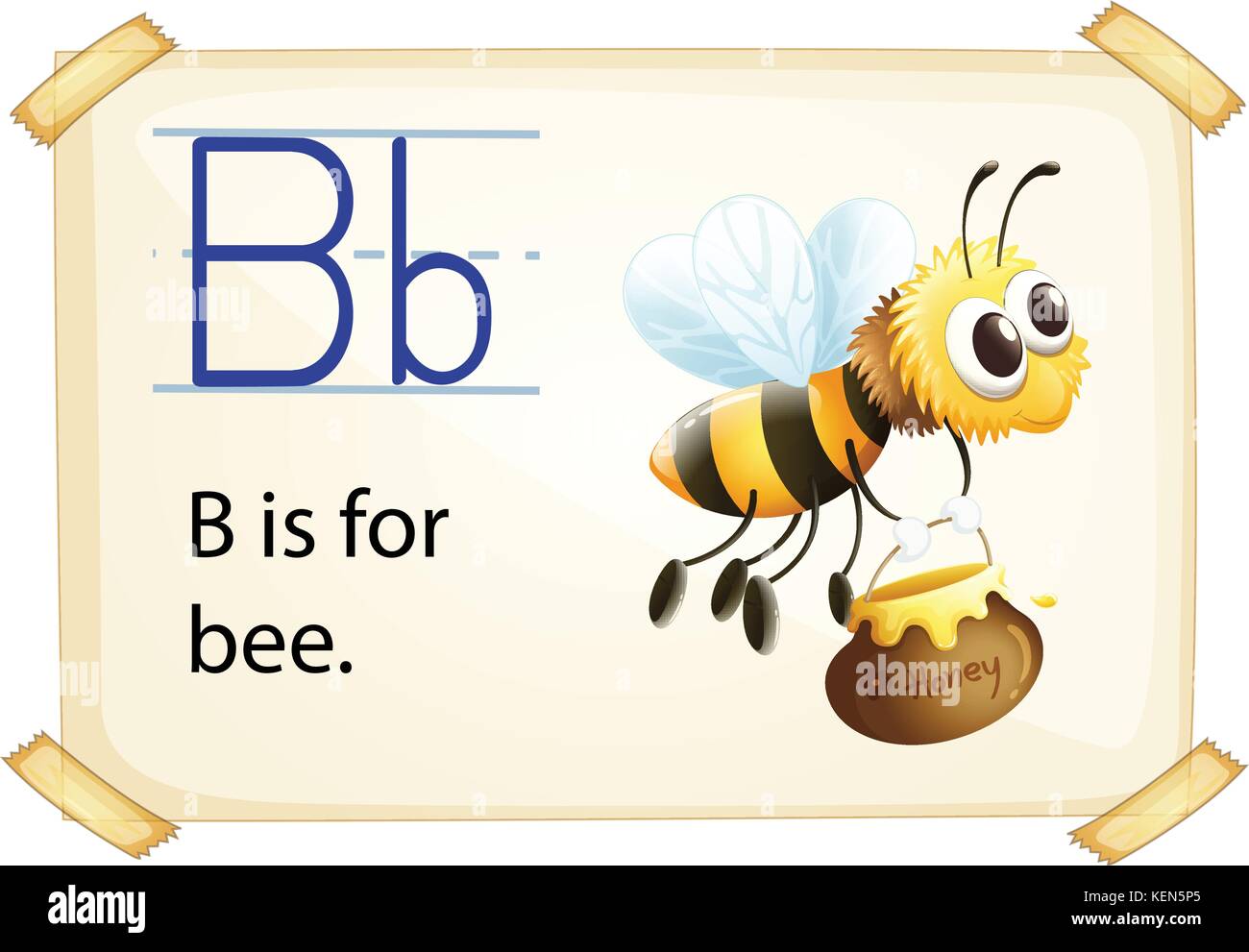 Illustration Of Alphabet B Is For Bee Stock Vector Image And Art Alamy
