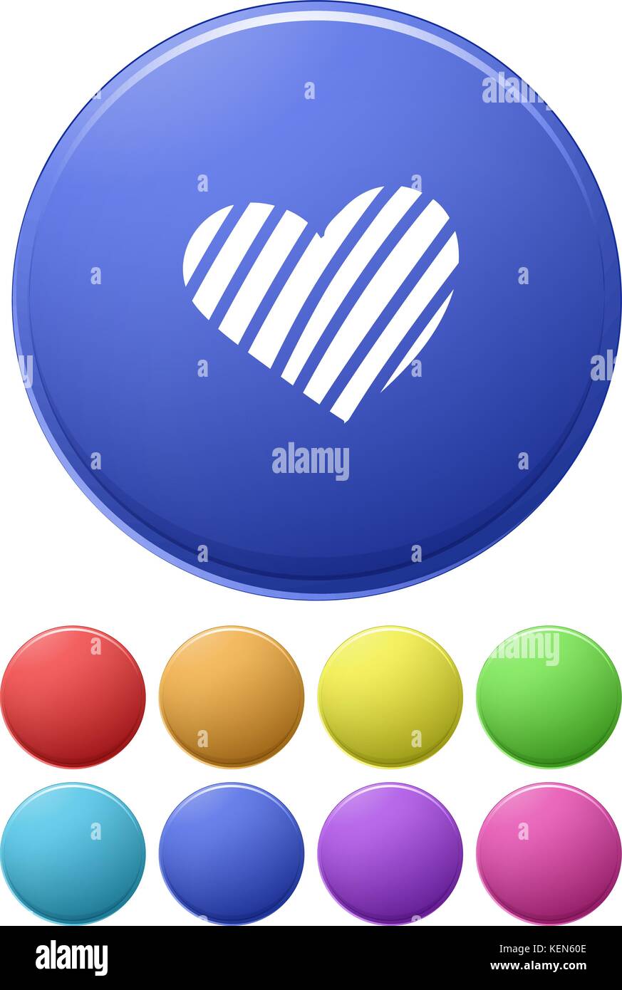 Illustration of heart icons Stock Vector Image & Art - Alamy