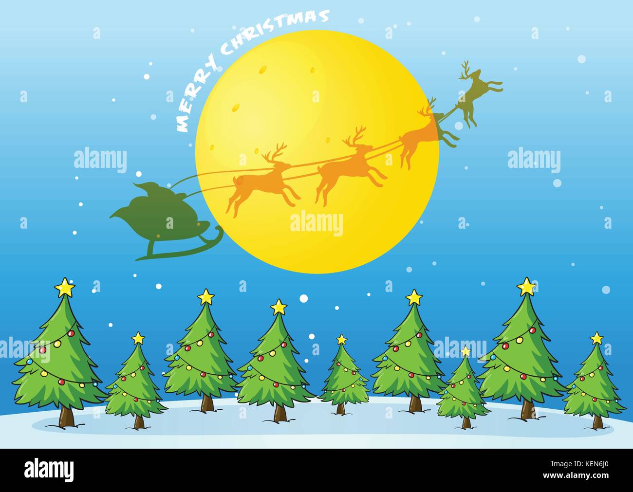 Illustration of a christmas card Stock Vector Image & Art - Alamy
