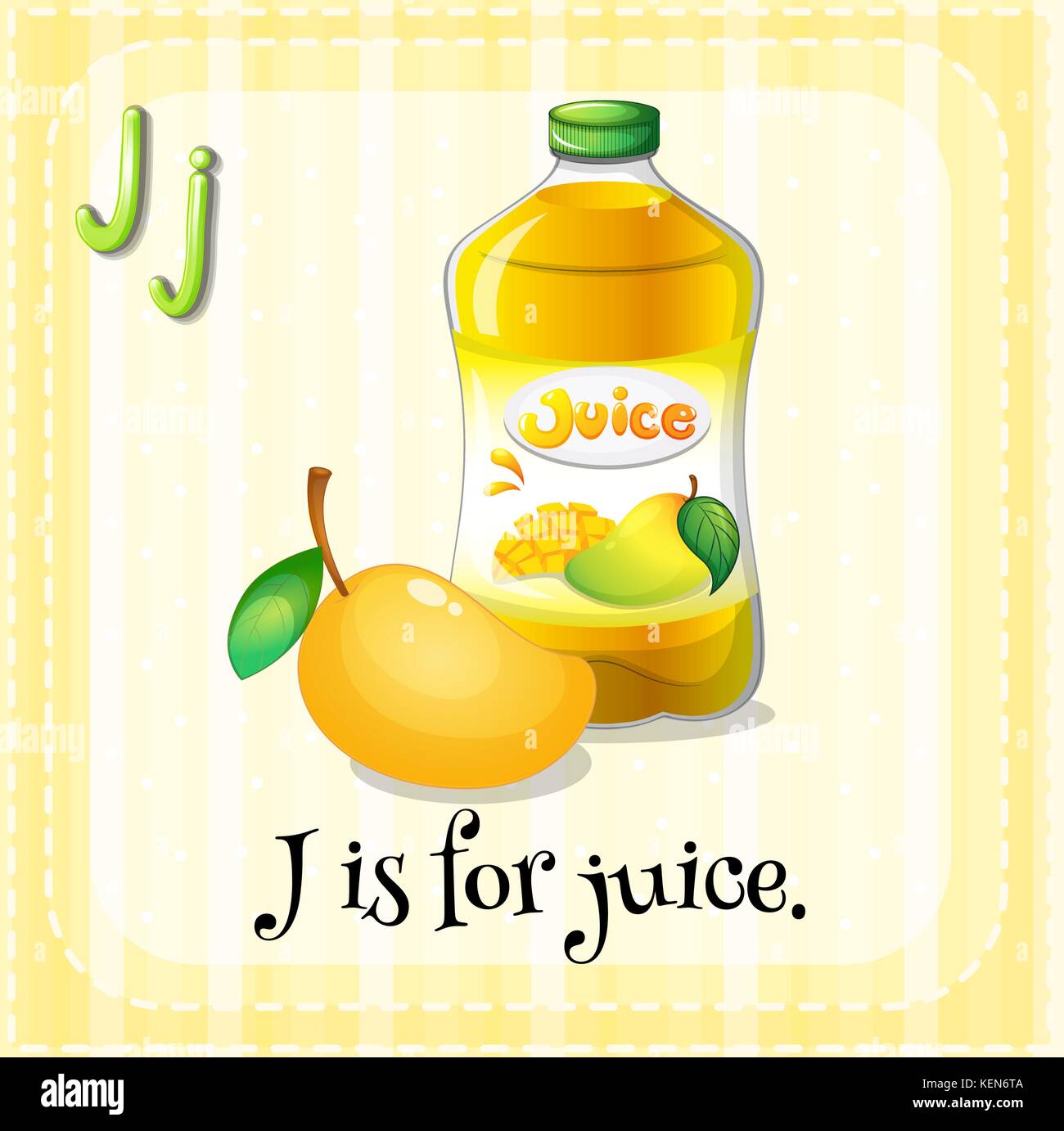 Illustration of a letter j is for juice Stock Vector Image & Art Alamy