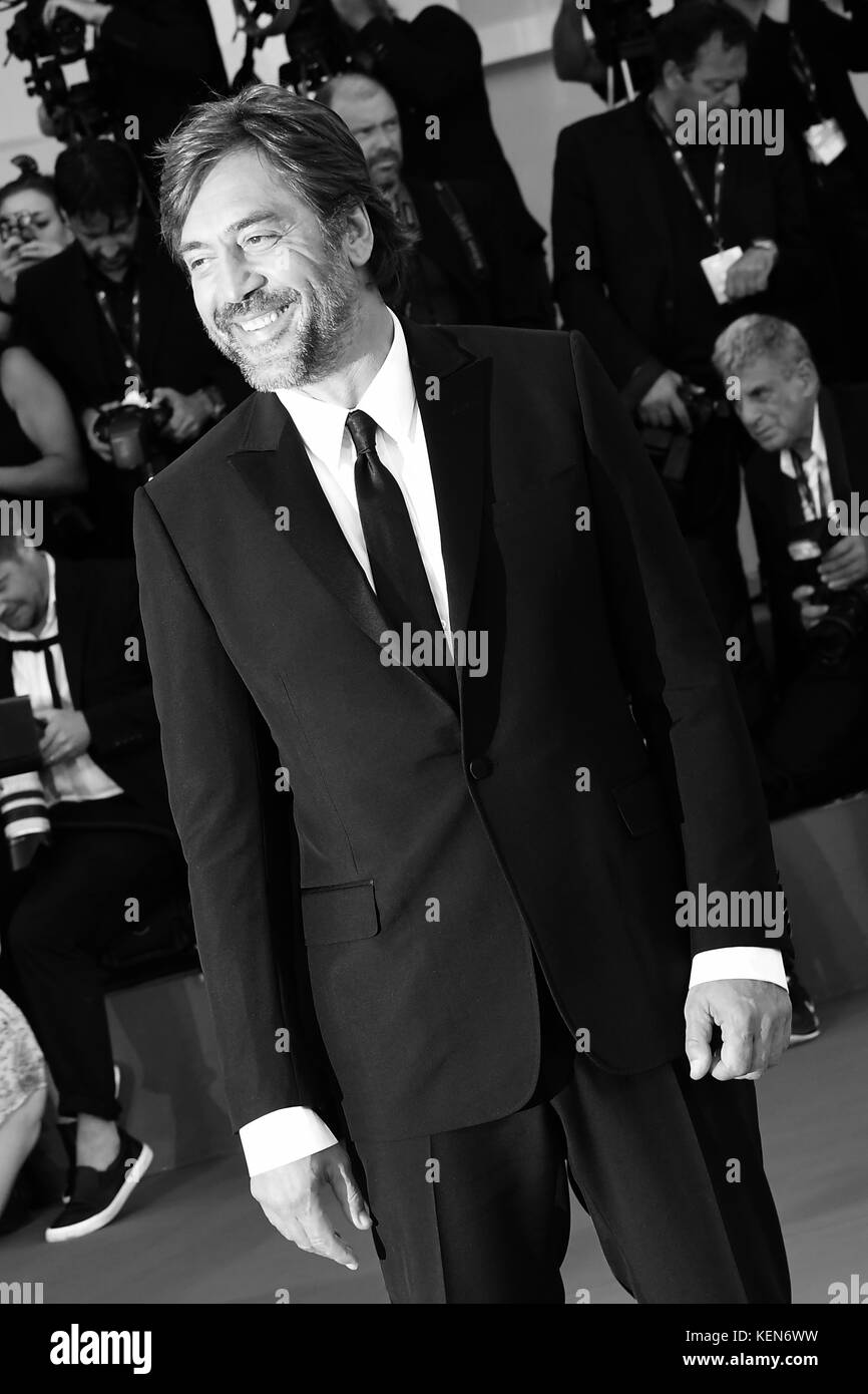 Spanish actor Javier Bardem attends the premiere for Mother during the 74th Venice Film Festival in Venice, Italy. 5th September 2017 © Paul Treadway Stock Photo