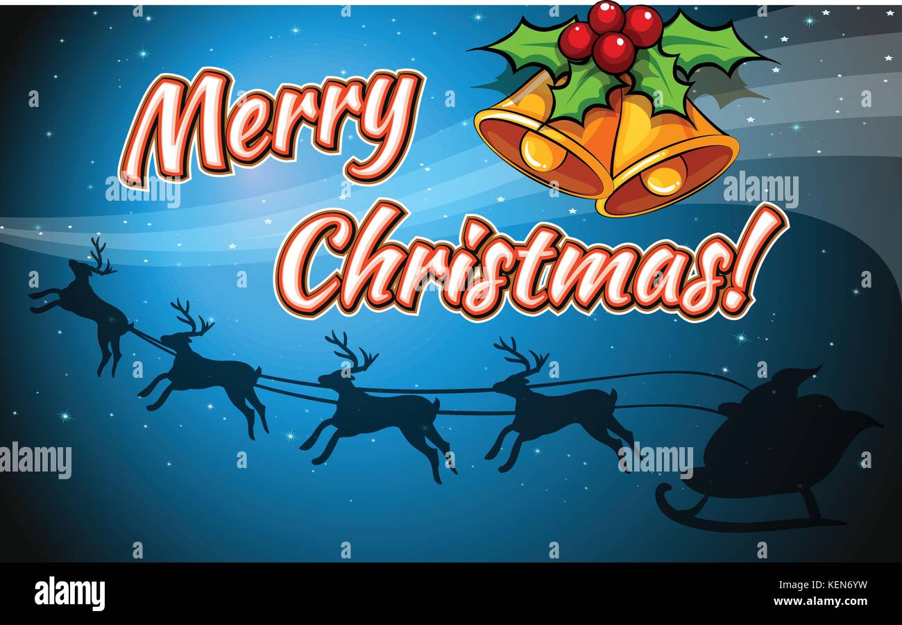 A Merry Christmas card template Stock Vector Image &amp; Art - Alamy