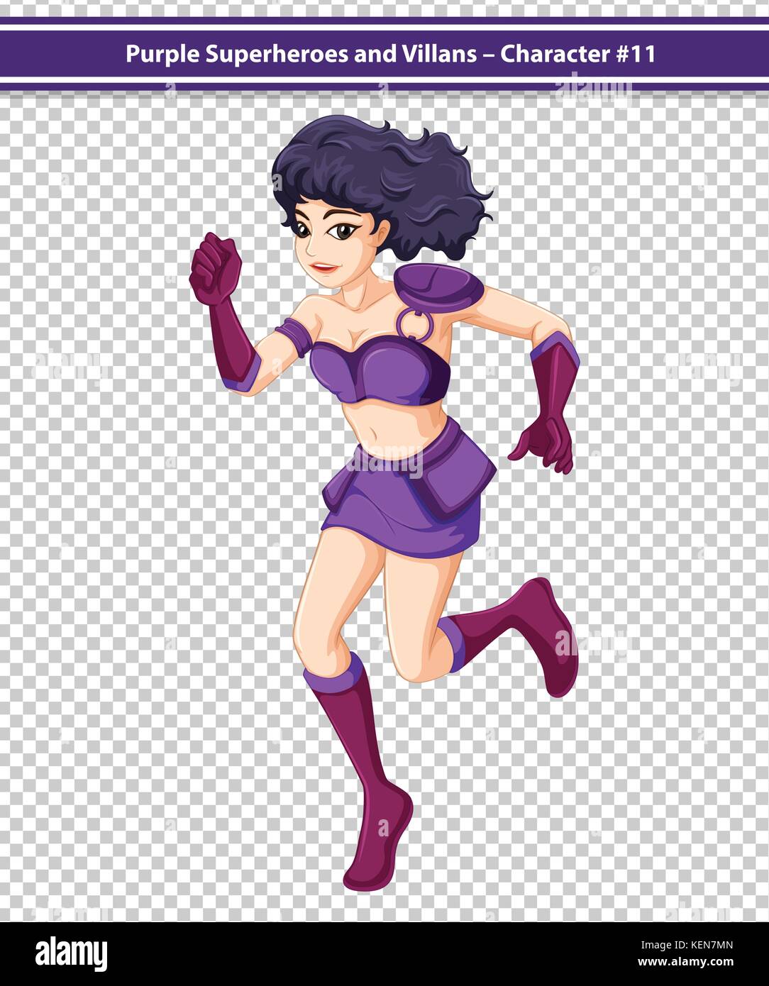 Illustration of a female superhero Stock Vector Image & Art - Alamy