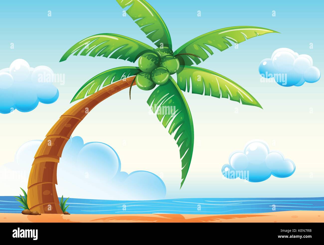 Illustration of a coconut tree on the beach Stock Vector Image & Art - Alamy Illustration of a coconut tree on the beach Stock Vector Image & Art - Alamy