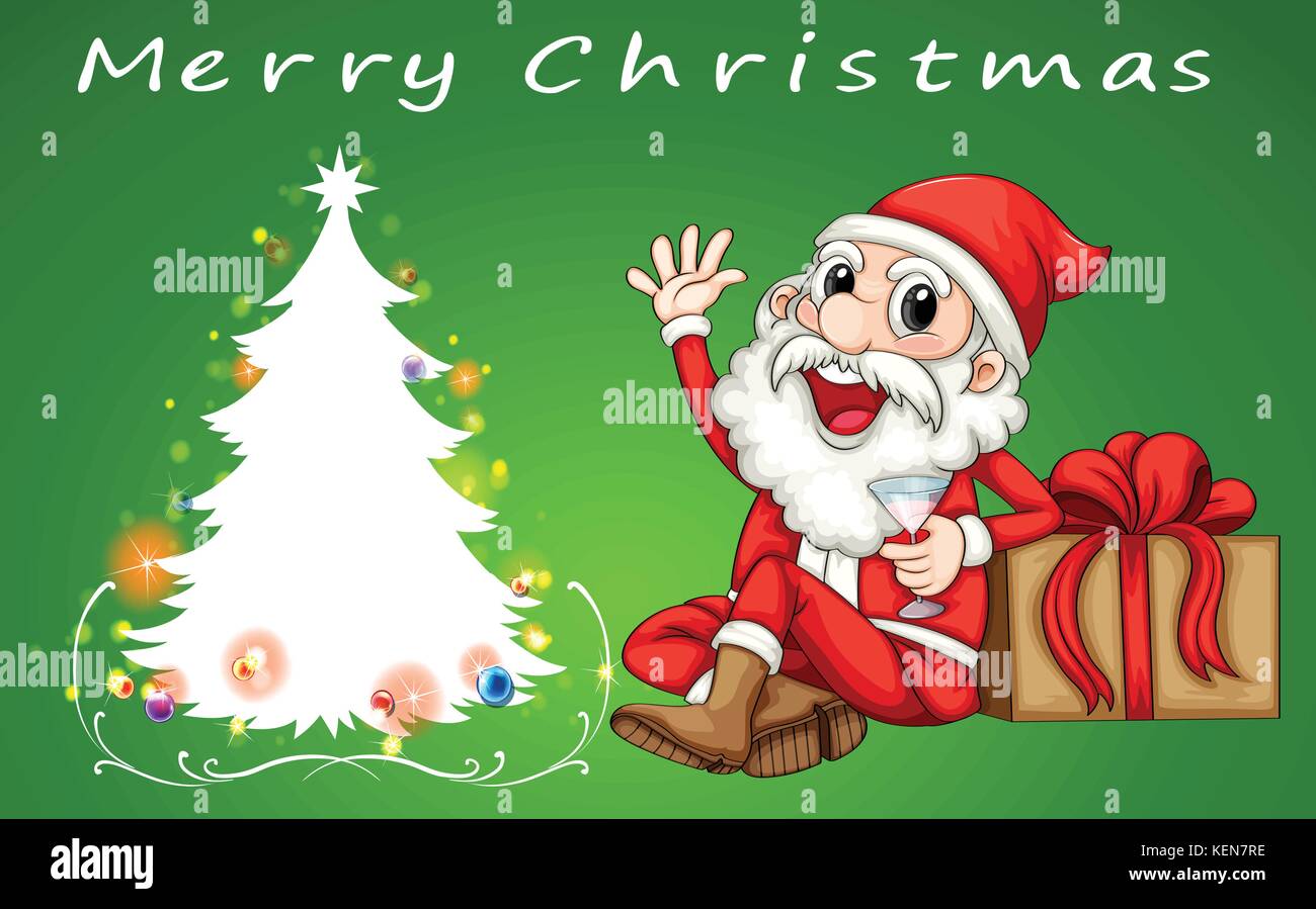 Illustration of a christmas card Stock Vector Image & Art - Alamy