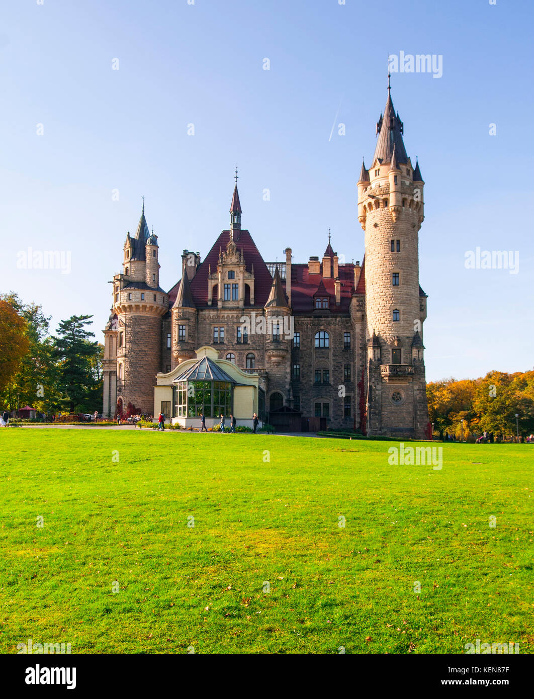 Moszna Castle Poland Europe Stock Photo Alamy