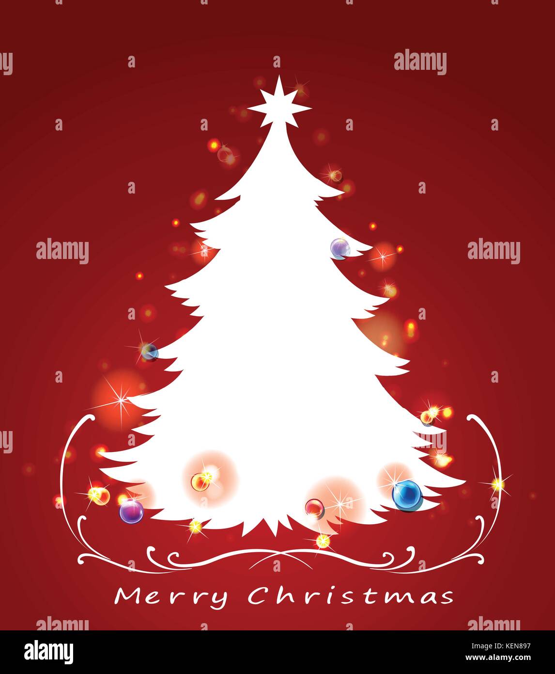 Illustration of a christmas card Stock Vector Image & Art - Alamy