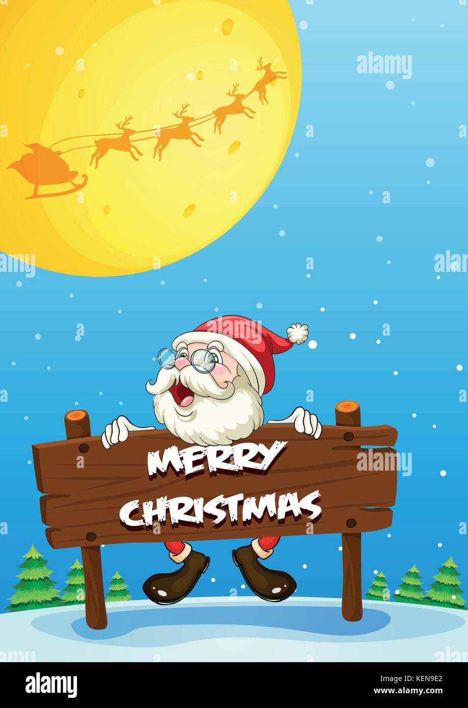 illustration of a christmas card Stock Vector Image & Art - Alamy