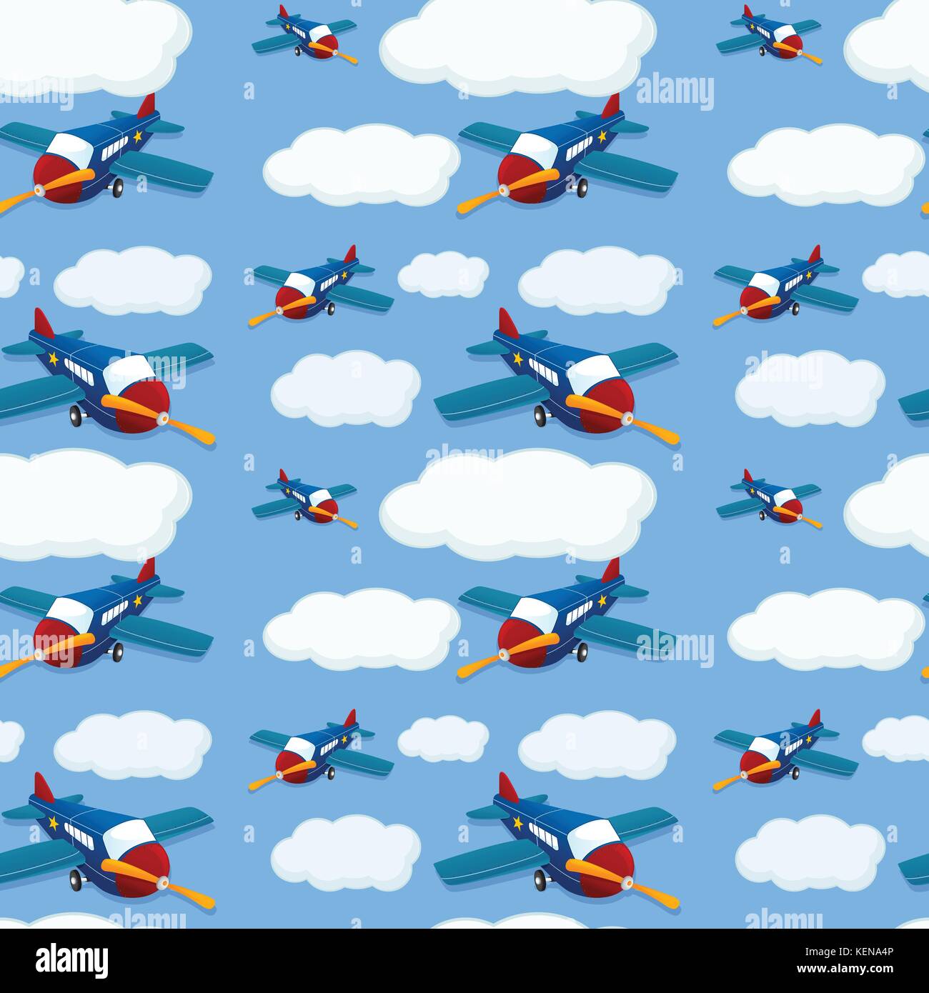 Illustration of a seamless airplane Stock Vector Image & Art - Alamy
