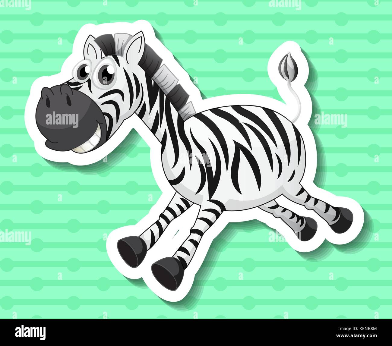 Illustration of a close up zebra Stock Vector Image & Art - Alamy