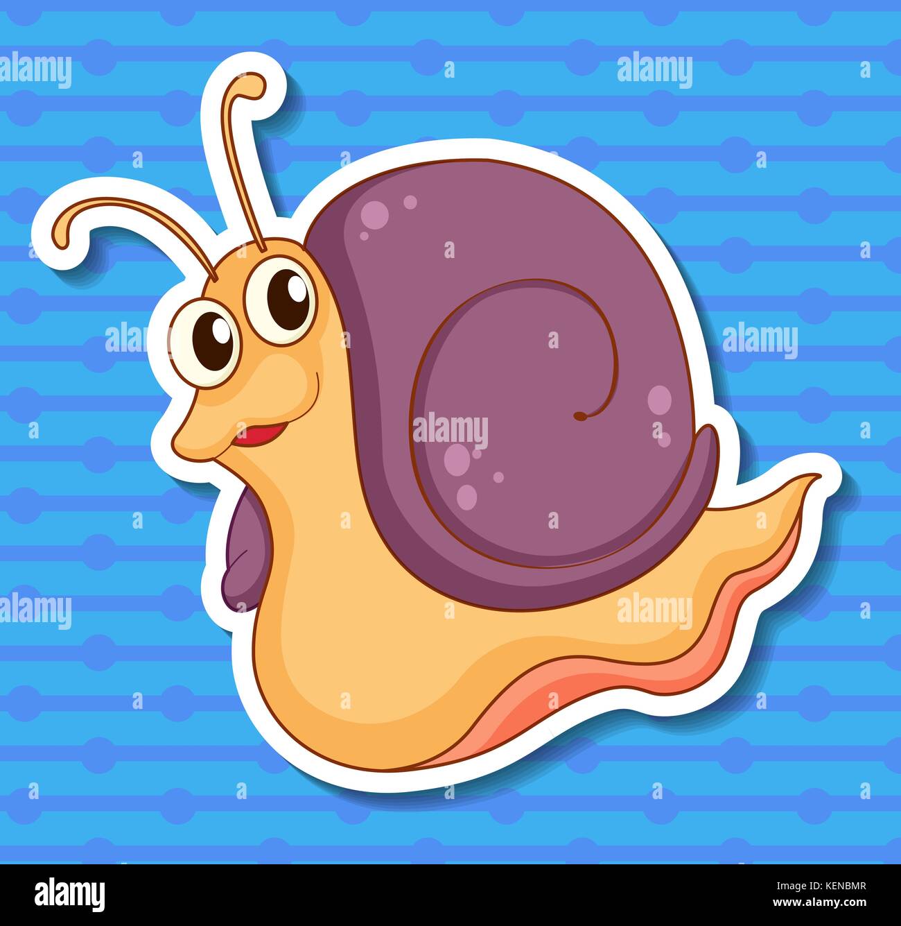 Freshwater snail Stock Vector Images - Alamy