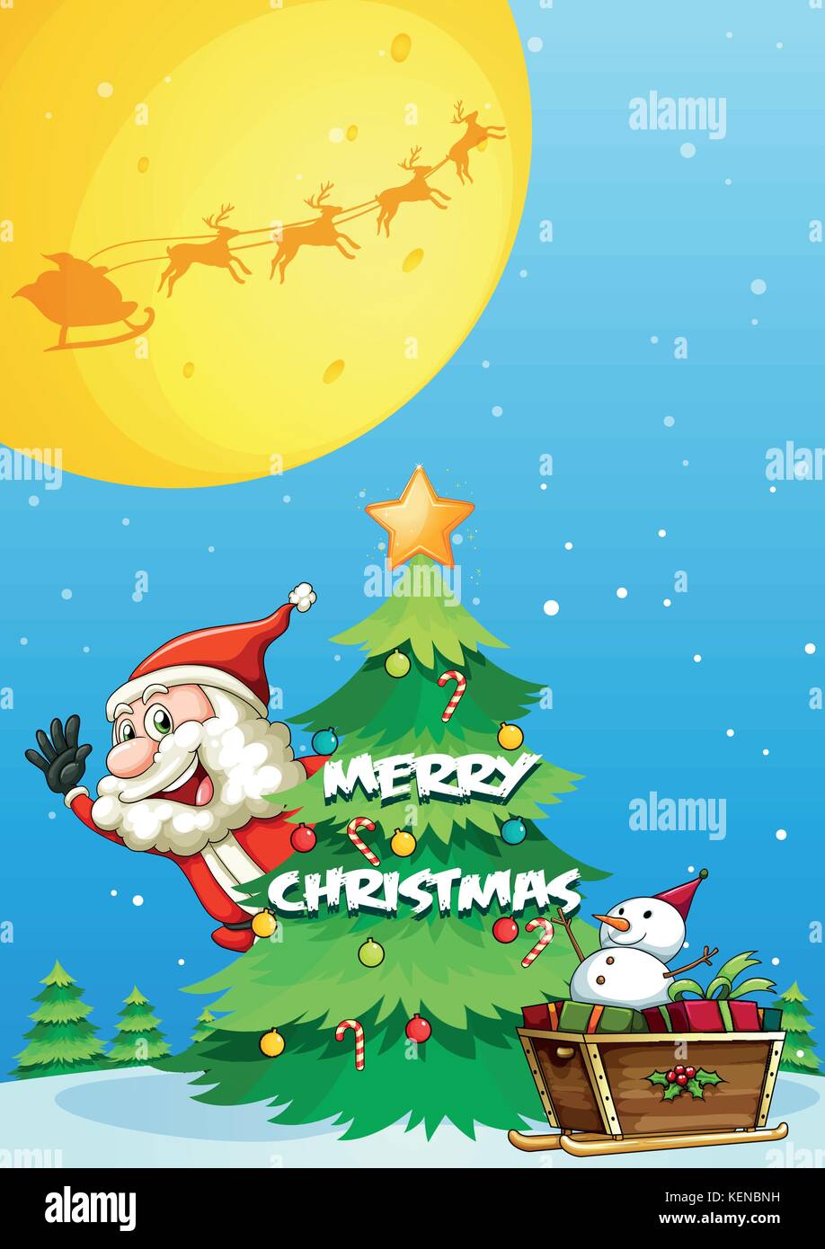 illustration of a christmas card Stock Vector Image & Art - Alamy