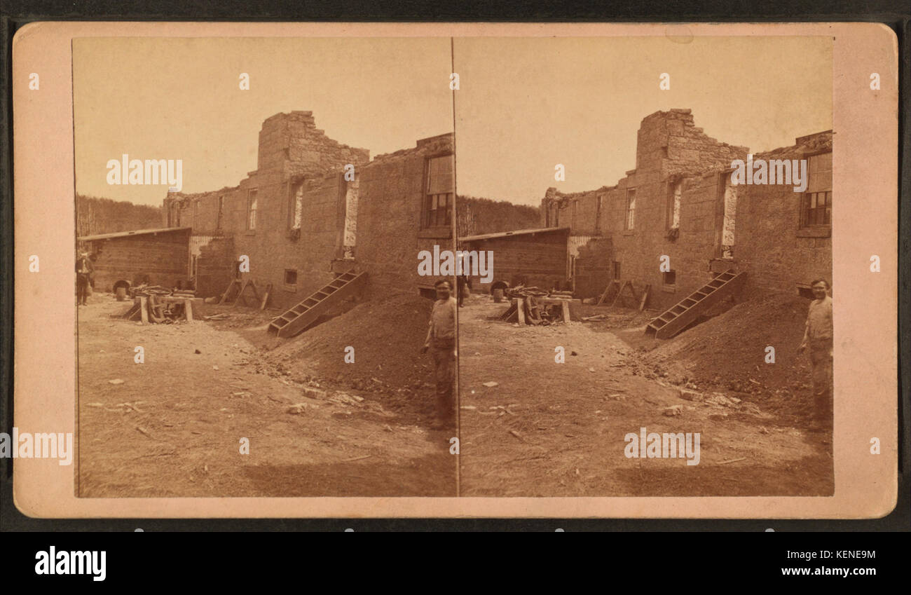 Tornado, 1878 damage, Mineral Point, Wisconsin, by J. L. Nye Stock