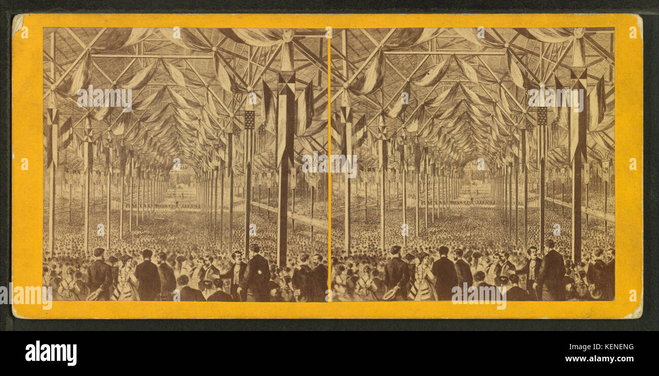 View of audience filling the coliseum, from Robert N. Dennis collection ...