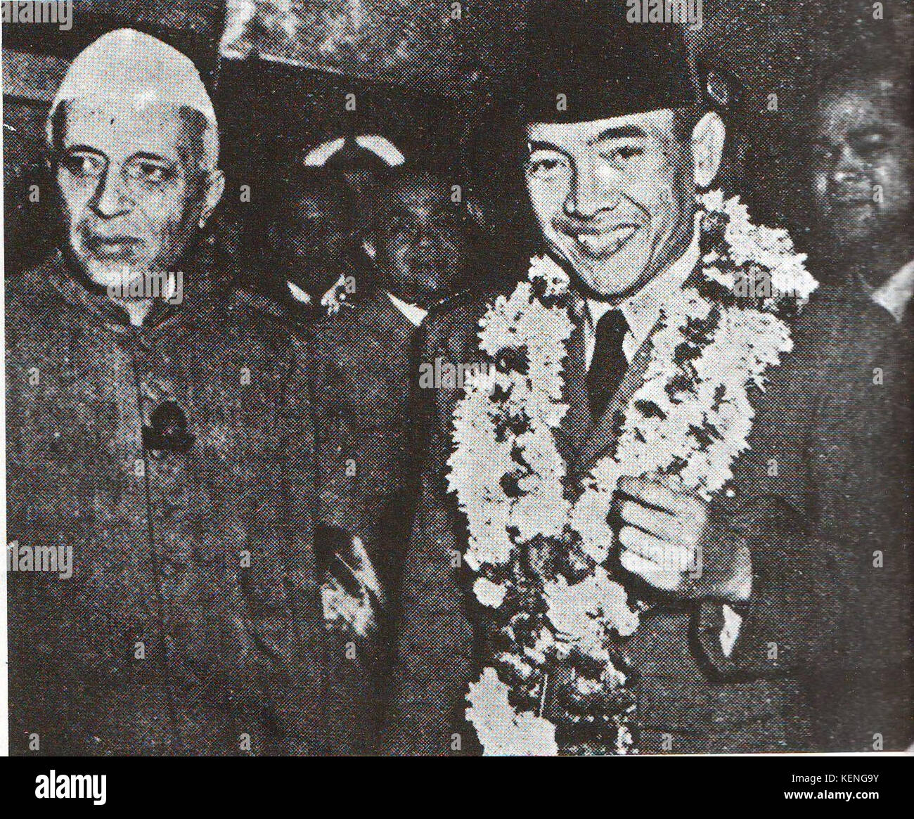 Soekarno and Nehru Stock Photo