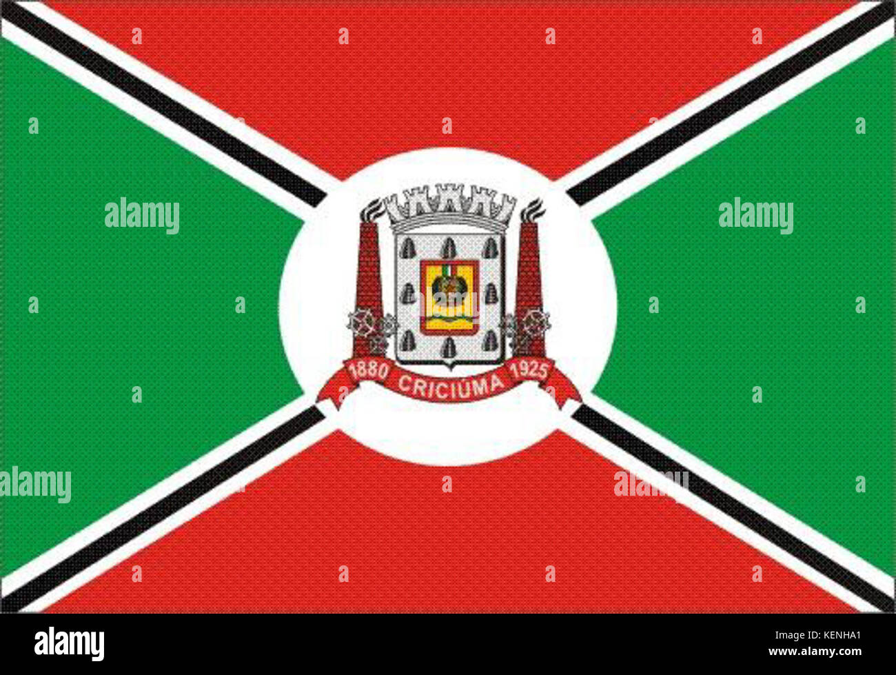 Bandeira Criciuma SantaCatarina Brasil Stock Photo - Alamy