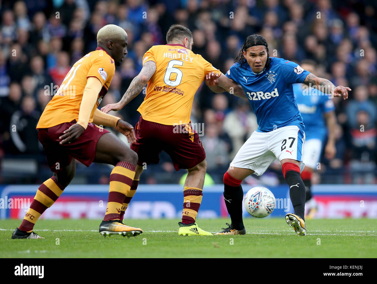 Rangers' Carlos Pena on the ball during the Betfred Cup, semi-final match at Hampden Park, Glasgow. Stock Photo