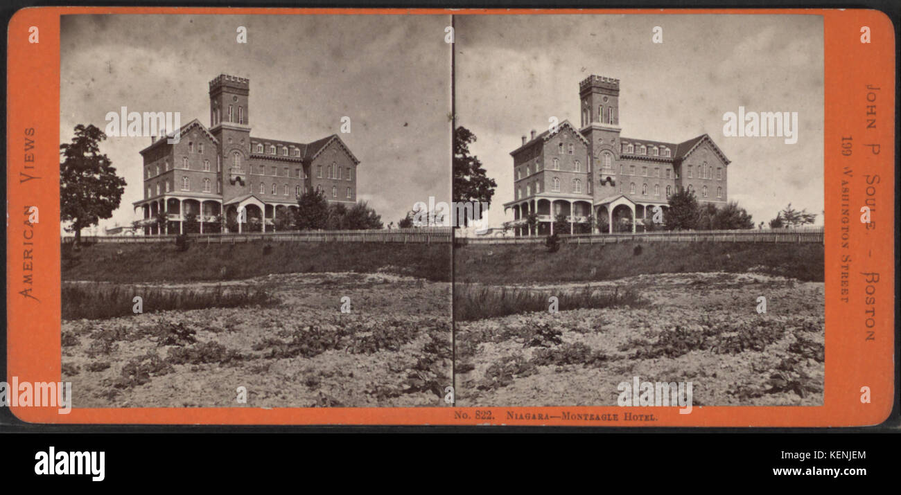 Niagara Monteagle Hotel, by Soule, John P., 1827 1904 Stock Photo Alamy