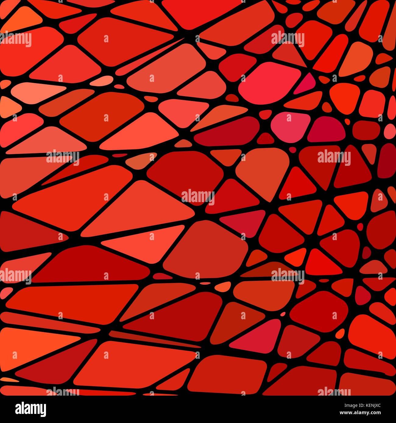 abstract vector stained-glass mosaic background - bright red Stock ...