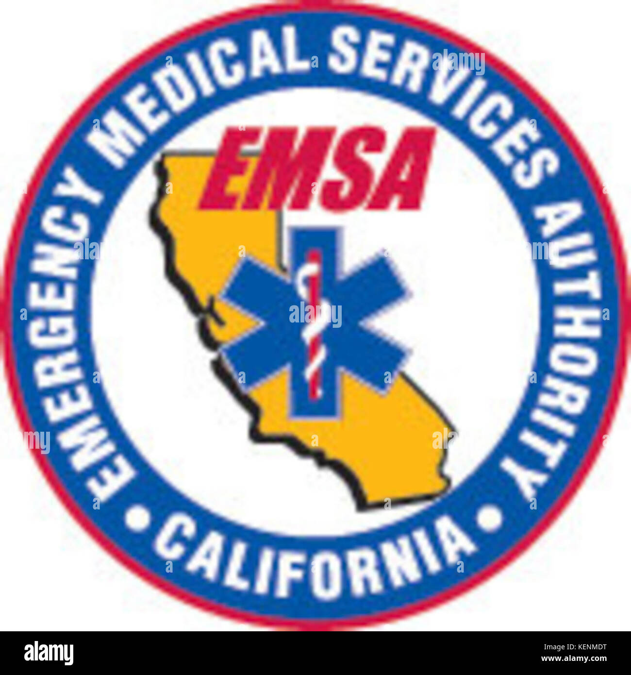 Seal of the California Emergency Medical Services Authority Stock Photo