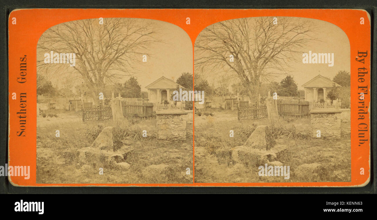 Spanish graveyard, showing some of the oldest tombs in the country, from Robert N. Dennis