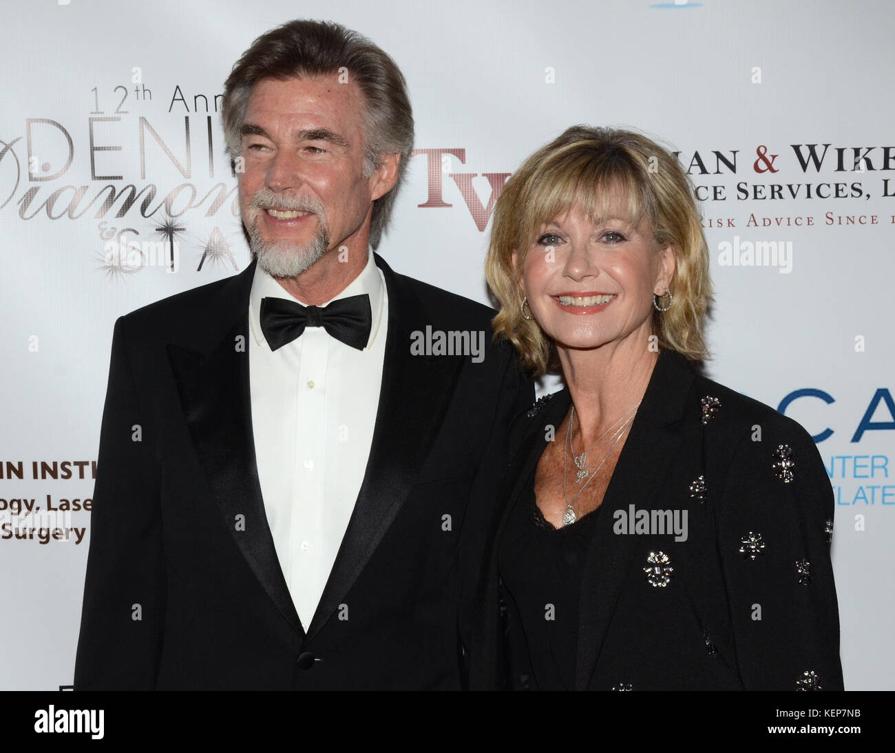 Los Angeles, California, USA. 22nd Oct, 2017. JOHN EASTERLING and OLIVIA NEWTON-JOHN arrives for the 12th Annual Denim, Diamonds & Stars for Kids With Autism at the Thousand Oaks Four Seasons. Credit: Billy Bennight/ZUMA Wire/Alamy Live News Stock Photo