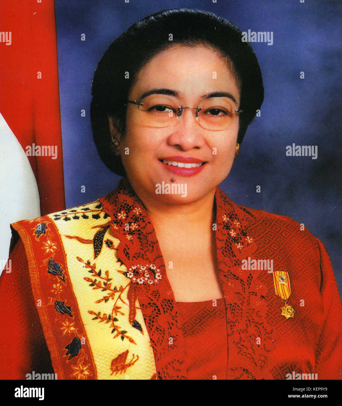 President Megawati Sukarnoputri   Indonesia Stock Photo