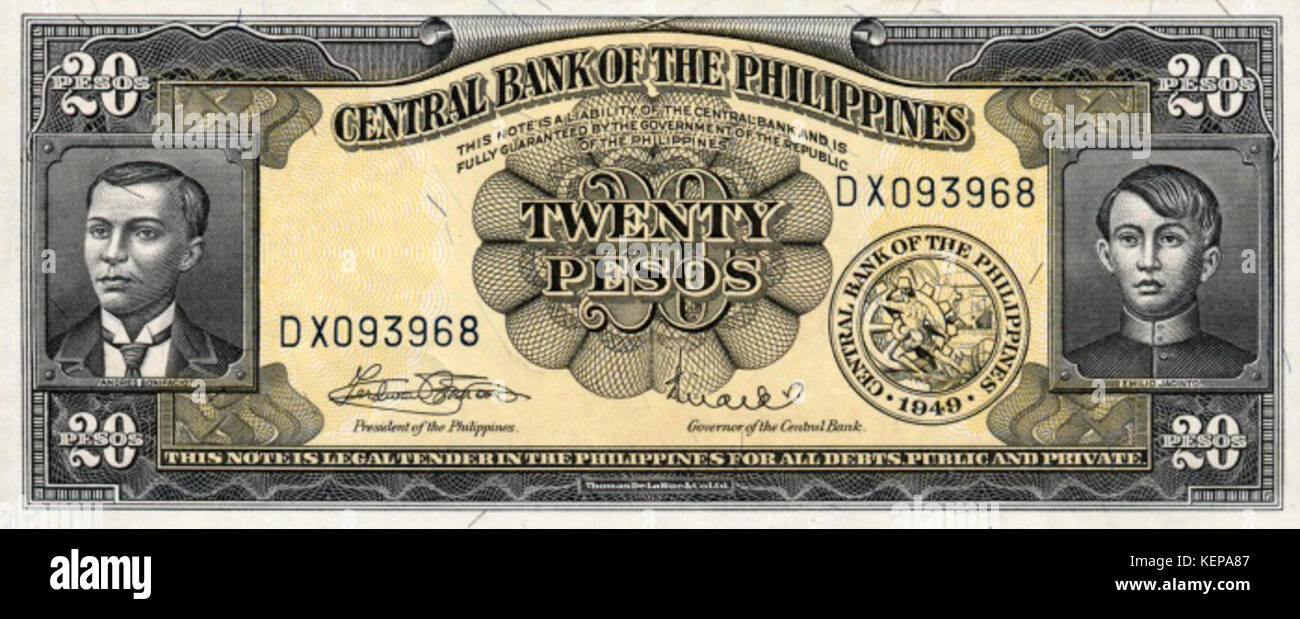 PHP20 English series bill Stock Photo Alamy