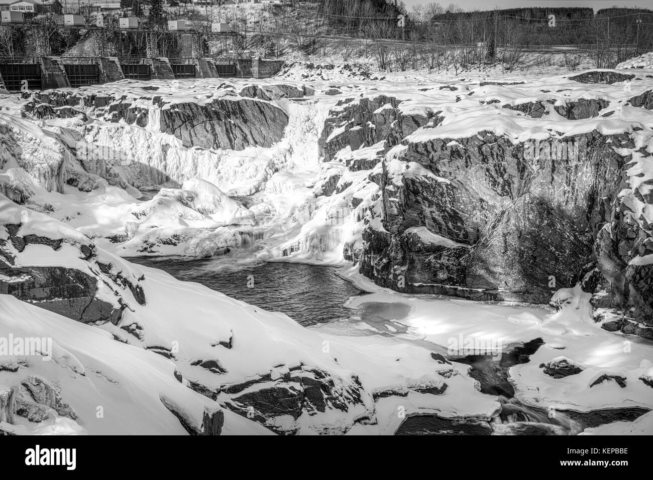 Electrical Dam located in Grand Falls New Brunswick Stock Photo Alamy