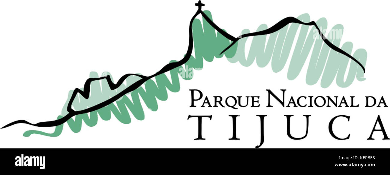 Logotipo do Parque Nacional da Tijuca Stock Photo