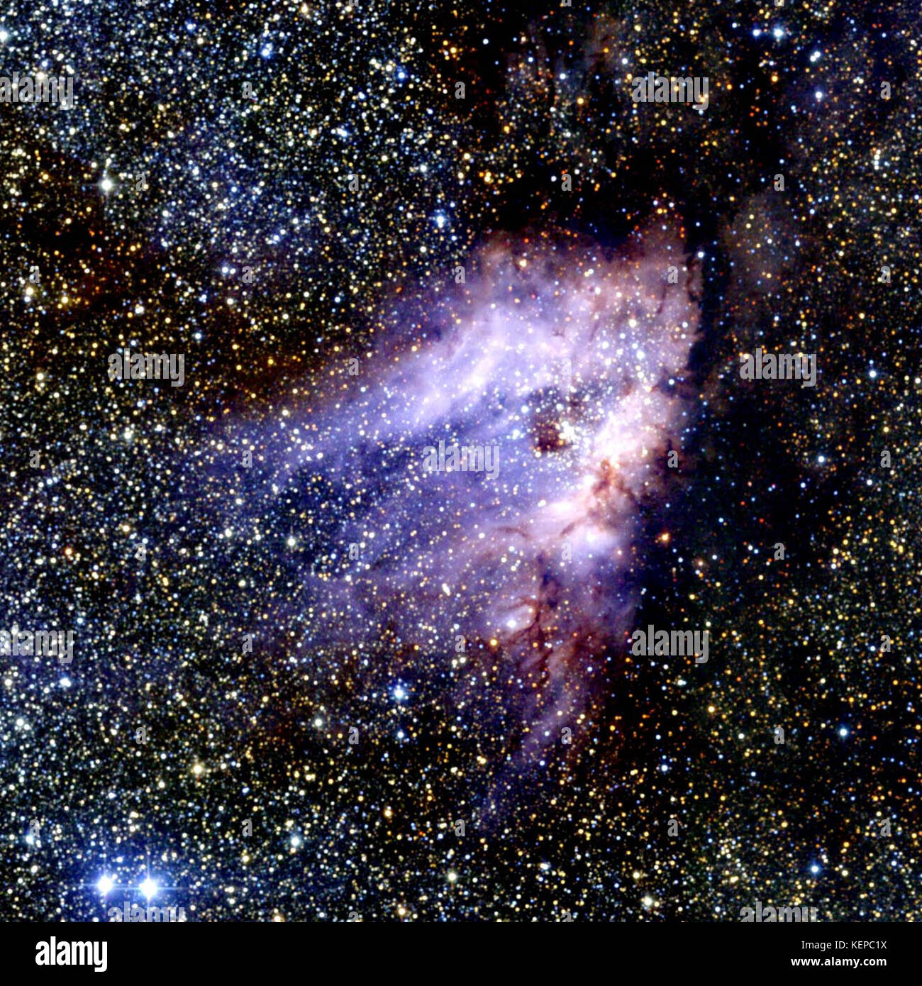 Messier object 017 Stock Photo - Alamy