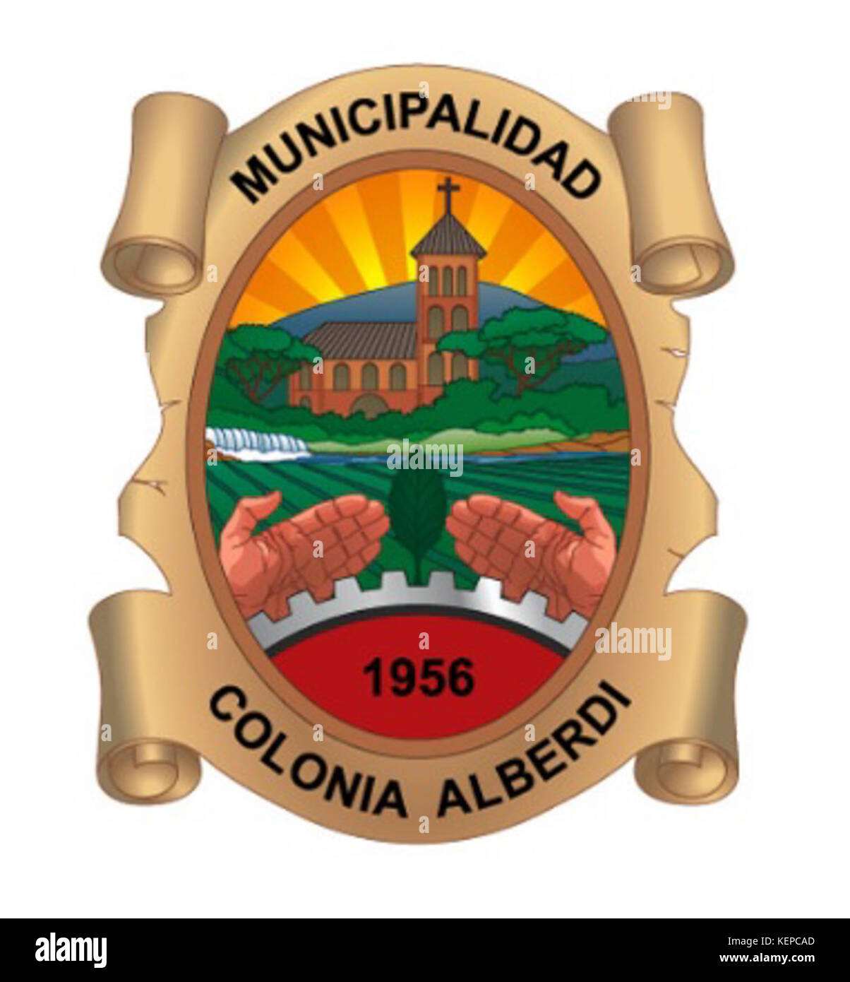Municipalidad de Colonia Alberdi Stock Photo