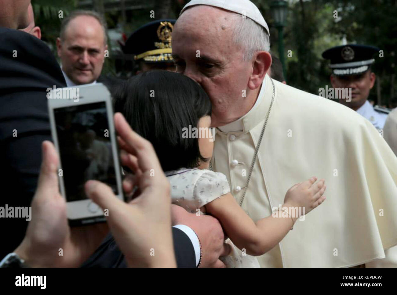 Pope Francis Malacanang 1 Stock Photo