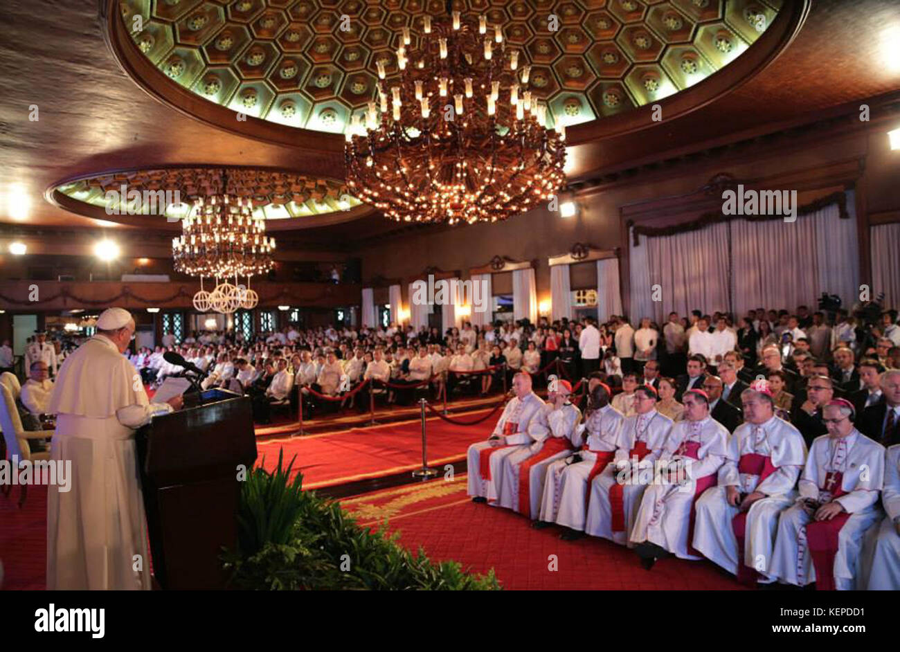 Pope Francis Malacanang 5 Stock Photo