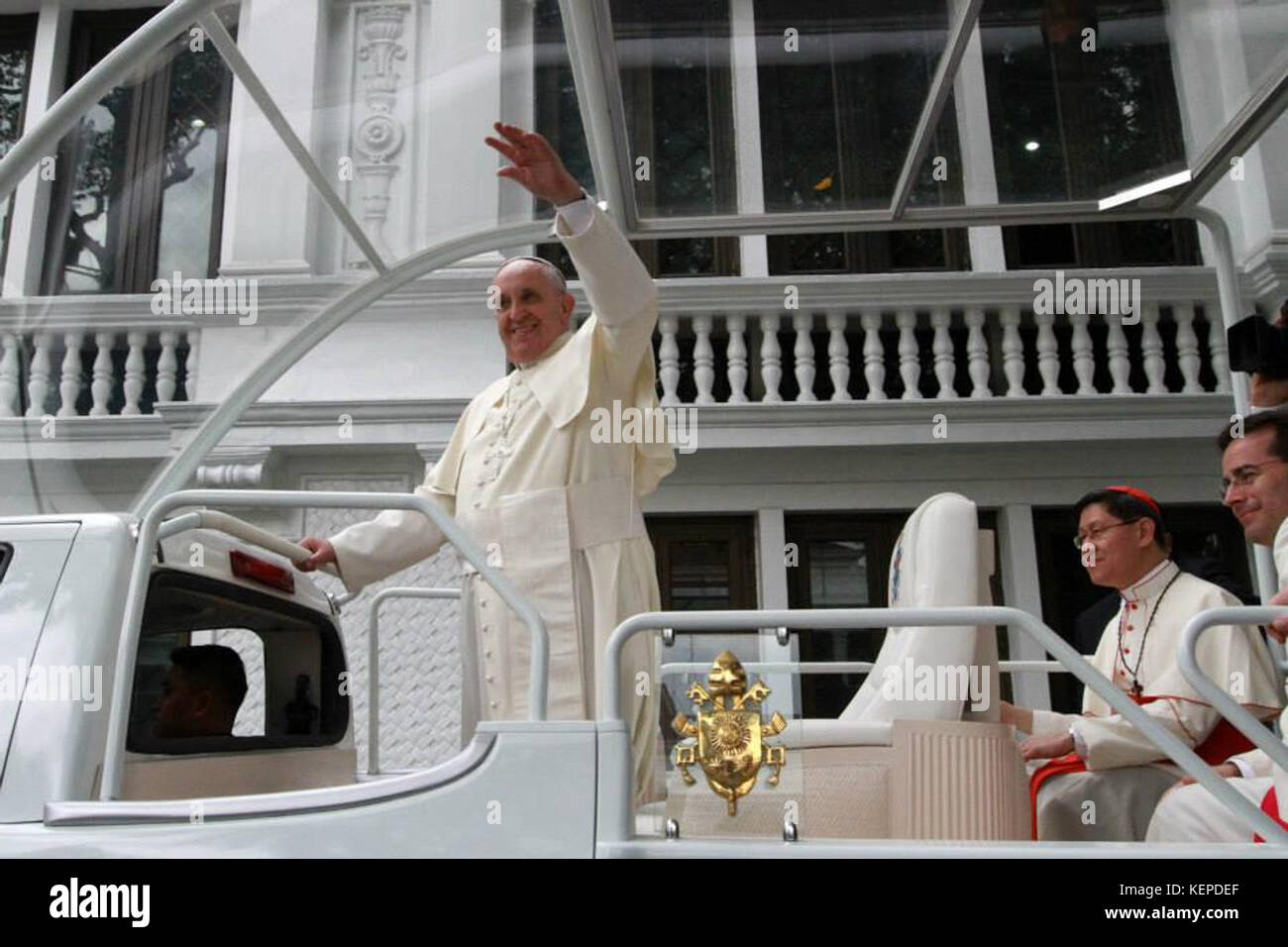 Pope Francis Malacanang 42 Stock Photo